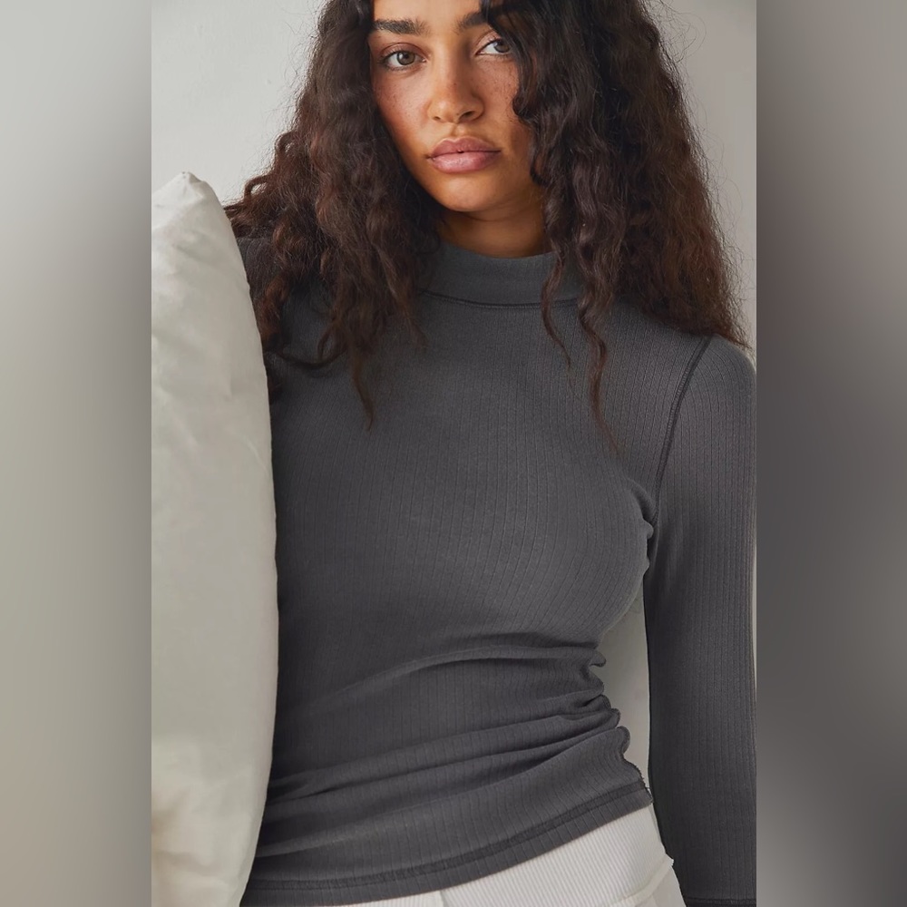 NWT Free People Intimately Rickie Top in Charcoal (Dark Gray) - Picture 12 of 12